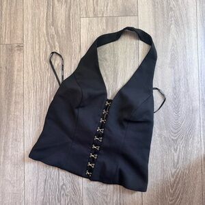 KOOKAI Black Halter Top